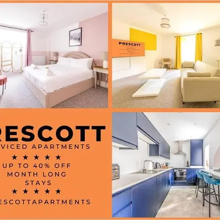 شقة Modern Breakfast At Tiffany's With Free Parking By Prescott *